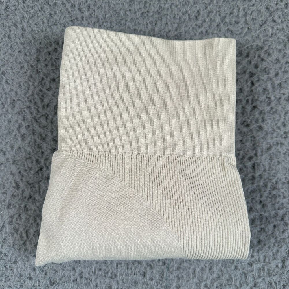 SET Active Sportbody Leggings Womens Small Beige Ribbed Activewear